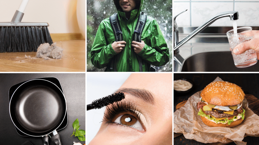 PFAS-Quellen im Alltag – von Pfannen bis Kosmetik PFAS im Alltag: Belastung durch Hausstaub, Outdoor-Kleidung, Trinkwasser, Teflonpfannen, Kosmetik und Fast-Food-Verpackungen