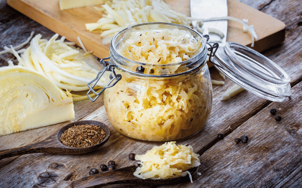 Sauerkraut gilt als gesund. Doch macht frisches Sauerkraut aus dem Kühlregal wirklich einen Unterschied? Ein Blick auf Darmgesundheit, Probiotika und die aktuelle Studienlage.